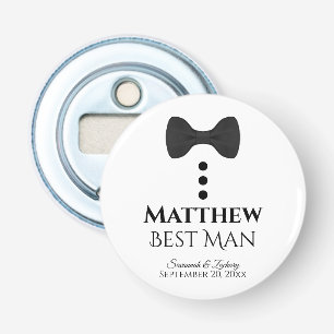 Décapsuleur Amusants Meilleur Mariage Homme Faveur Black Bow C