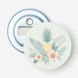 Décapsuleur Ananas floral & Hawaiian