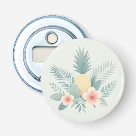 Décapsuleur Ananas floral & Hawaiian (Devant)