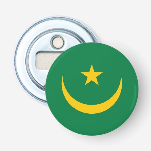 Décapsuleur Ancien drapeau de Mauritanie (Devant)