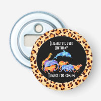 Animaux sauvages sur un Motif Empreinte de léopard