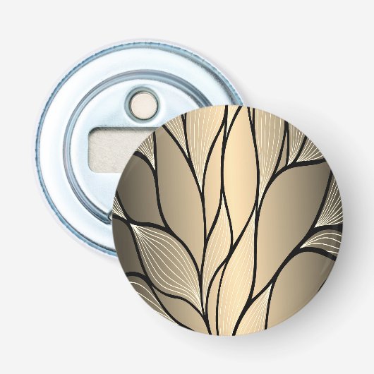 Décapsuleur Antique Gold Creative Leave Motif (Devant)