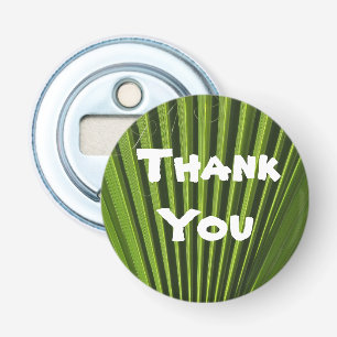 Décapsuleur Appréciation de la feuille de palme verte du Merci