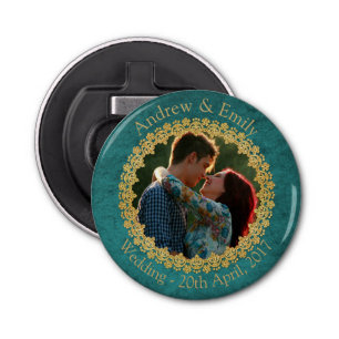 Décapsuleur Aquamarine et or