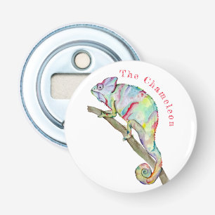 Décapsuleur Aquarelle drôle caméléon