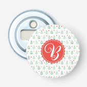 Décapsuleur Arbre de Noël rouge et vert (Devant)