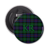 Décapsuleur Argyll District Tartan avec monogramme / initiales (Devant)