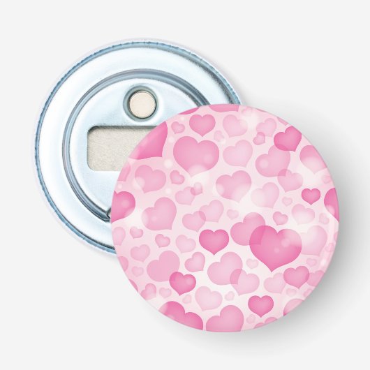 Décapsuleur Arrière - plan avec des coeurs (Devant)