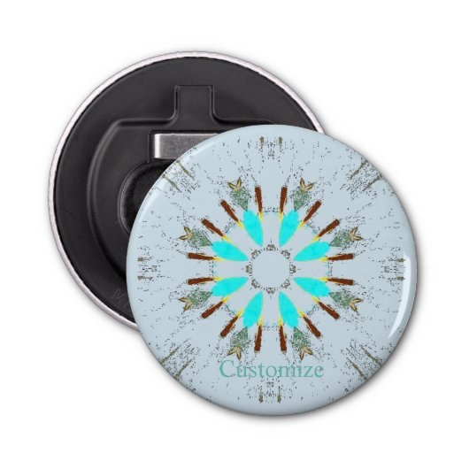 Décapsuleur Arrowhead Feathers Pow-wow Motif Thunder_Cove (Devant)