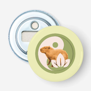 Décapsuleur Art de la nature paisible du capybara Zen Yin Yang