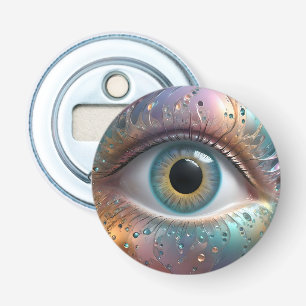 Décapsuleur Art Fractal Blue Eyeball,