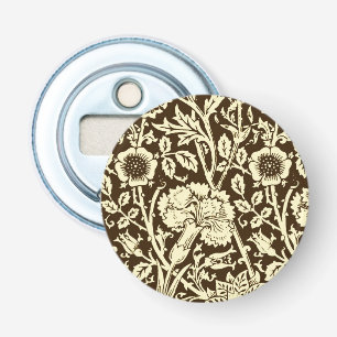 Décapsuleur Art Nouveau Carnation Damas, Brown et crème