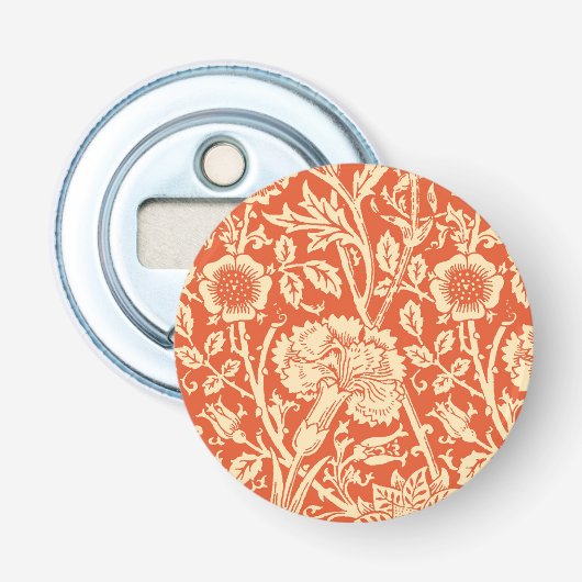 Décapsuleur Art Nouveau Carnation Damask, Mandarin Orange (Devant)