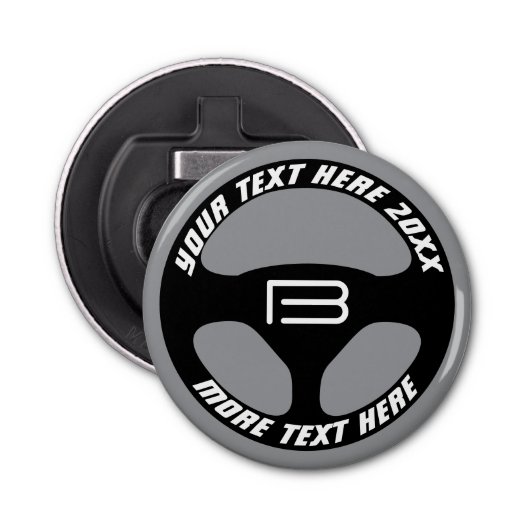 Décapsuleur Auto steering wheel opener gift for car lover (Devant)