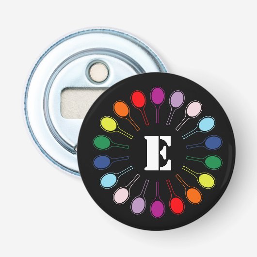 Décapsuleur Avec des raquettes de tennis monogram personnalisé (Devant)