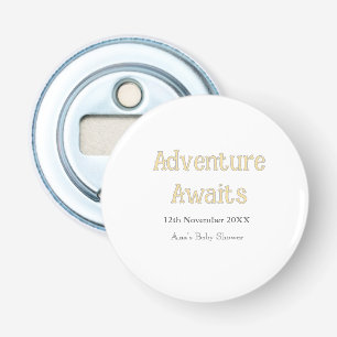 Décapsuleur Aventure attend bébé ajouter nom date pastel
