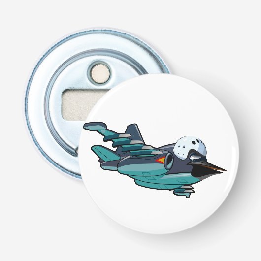 Décapsuleur Avion de caricature (Devant)