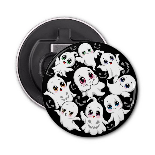 Décapsuleur Baby Ghosts Éffrayant mignon Halloween humeur (Devant)