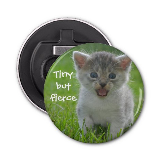 Décapsuleur Badass Cats - "Tiny but Fierce" Kitten (Devant)