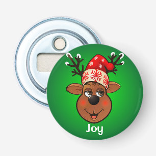 Décapsuleur Bande dessinée du renne du père noël customisé