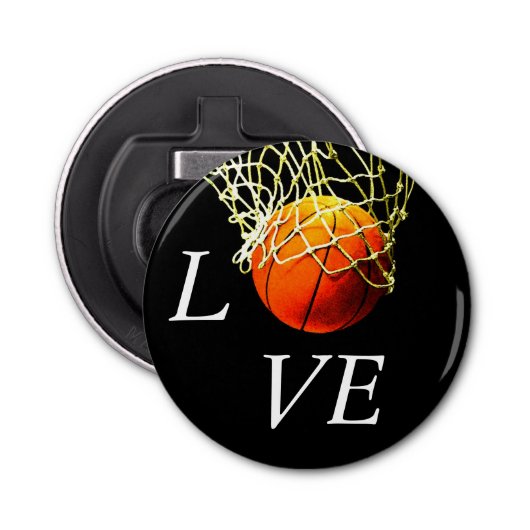 Décapsuleur Basket-ball I Love (Devant)
