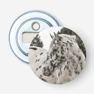 Décapsuleur Beau Appaloosa noir et blanc