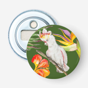 Décapsuleur Beau aquarelle cacatau perroquet dessin à la main