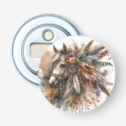 Décapsuleur Beau cheval boho (Devant)