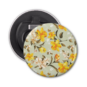 Décapsuleur Beau motif floral lumineux élégant