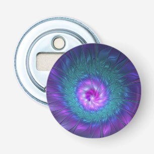 Décapsuleur Beauté florale abstraite, art fractal coloré, fleu