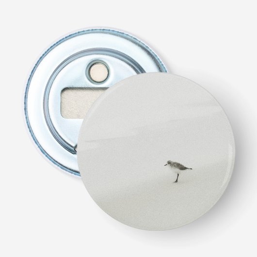 Décapsuleur Bécasseau côtier sur la plage (Devant)