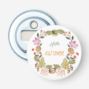 Décapsuleur Belle aquarelle couronne d'automne