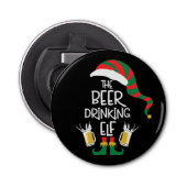Décapsuleur Bière Noël Elf drôle Typographie personnalisée (Devant)