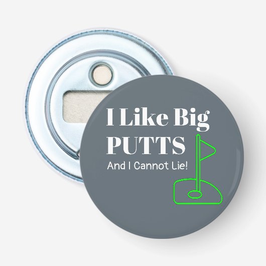 Décapsuleur Big PUTTS Golf Funny (Devant)