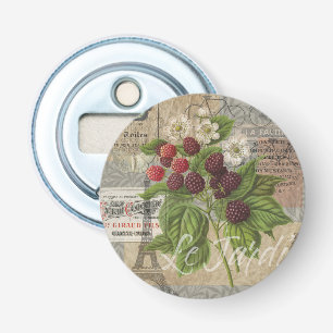 Décapsuleur Blackberries Floral Garden Flower Papillon Art