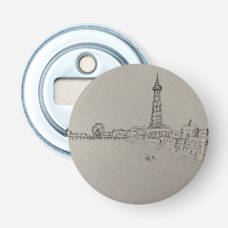 Décapsuleur Blackpool Tower Original Art Watch Carré Wall Clo