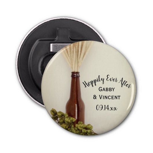 Décapsuleur Blé et houblon Espérons Jamais après le mariage Fa (Devant)