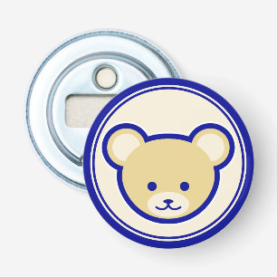 Décapsuleur Bleu Bleu Beige Teddy Ours mignon Cartoon Art