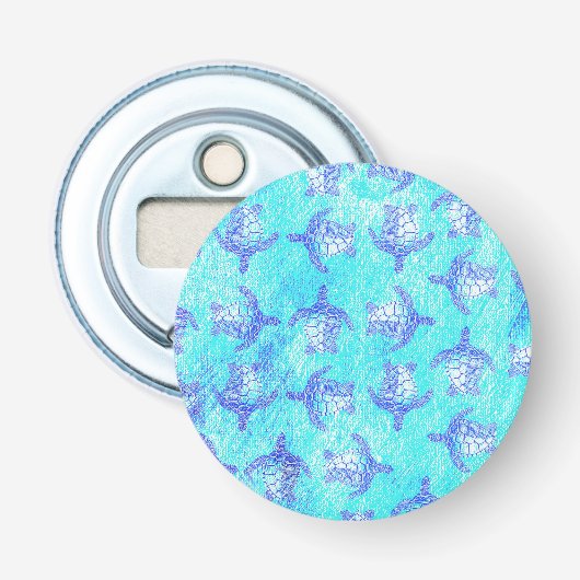 Décapsuleur Blue Sea Turtle Print (Devant)