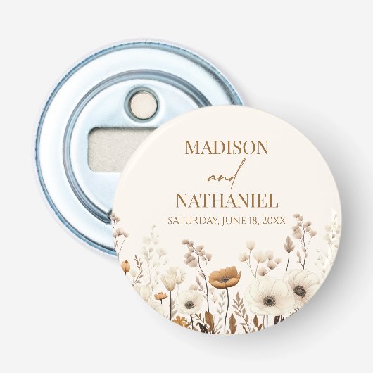 Décapsuleur Boho Fleur sauvage Fleur sauvage Floral Jardin Mar (Devant)