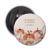 Décapsuleur Boho Terracotta Pampas Mariage de automne Citrouil (Devant)