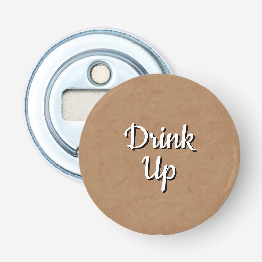 Décapsuleur Bold Typography Quote Bottle Opener Bar Gift (Devant)
