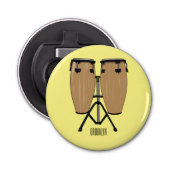 Décapsuleur Bongo, dessin animé de batterie (Devant)