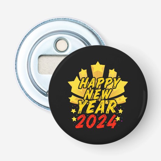 Décapsuleur Bonne année 2024  (Devant)