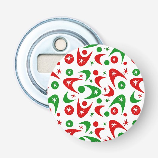 Décapsuleur Boomerangs de Noël rétro (Devant)