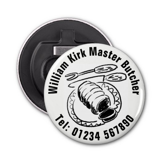 Décapsuleur Boucher maître. Dîner du boucher (Devant)