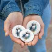 Décapsuleur Bouffon mignon en aquarelle bleue, personnalisable