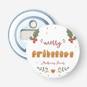 Décapsuleur Bougies personnalisées ASL Joyeux Noël Mains en pa