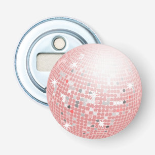 Décapsuleur Boule de disco rose poussiéreuse Rétro 70s