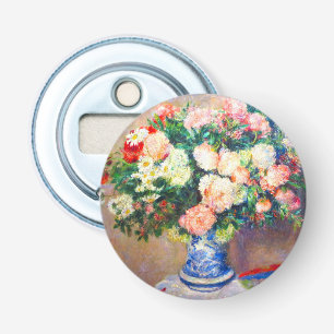 Décapsuleur Bouquet de chrysanthèmes et un fan japonais